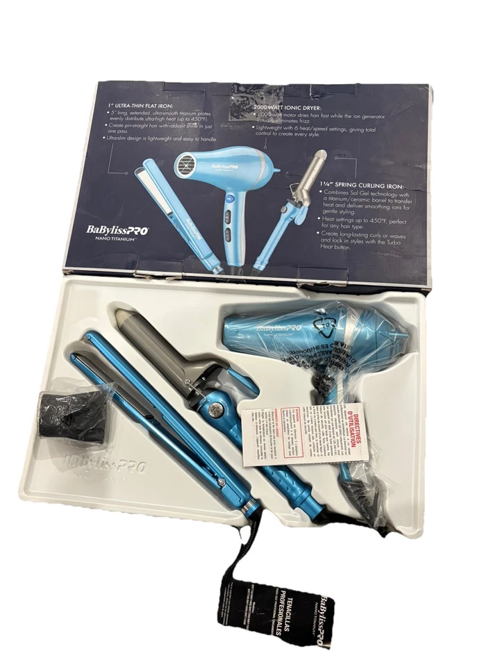 Babyliss Pro Nano Titanium Trifecta Set Foto 2 de 2