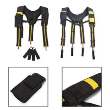 Padded Tool Belt With Suspenders – Portable Climbing Work Gear