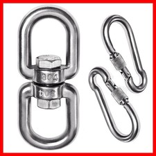 Heavy Duty Stainless Steel Swivel Eye Hook for Tree Swing and Hangers - 2400 ...