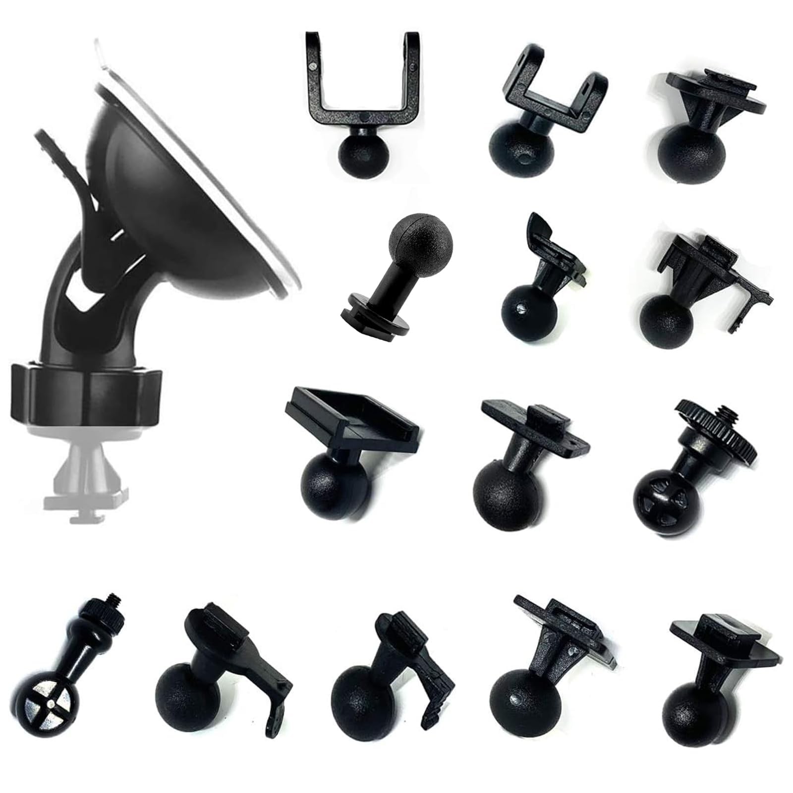 Car Suction Cup Dash Cam Mount for Vehicle Video Recorder on Windshield & Dash
