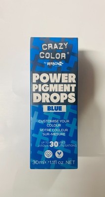 Crazy Color Power Pigment Drops Semi Permanent Farbton - Blau