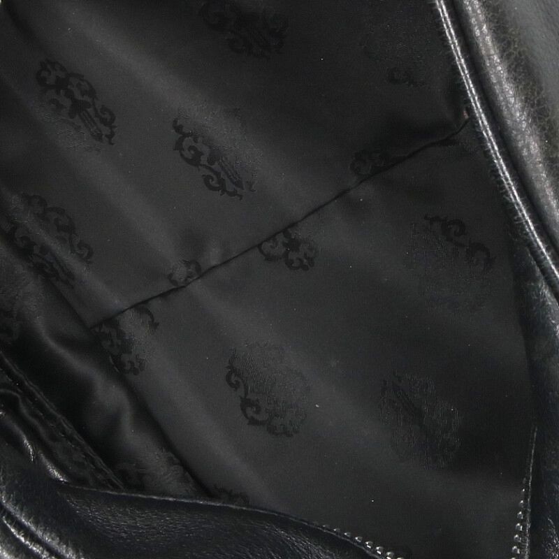 Chrome Hearts SQUIRRELY JO Filigree Cross Leather Handbag Black x Sier r51_021 thumbnail 3