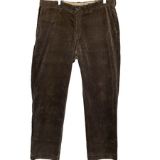 Corduroy Preston Pants Polo Ralph Lauren Preppy Classic Mens 38X34 Dk Brown VTG