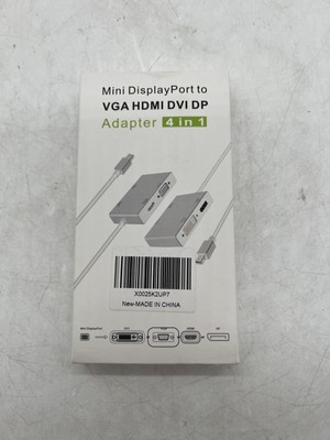 NEW Topoint Mini Display Port to VGA HDMI DVI DP 4 in 1 Adapter Free Shipping