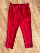 Vintage Lauren Ralph Lauren LRL red woman's slacks dress pants size 12 large