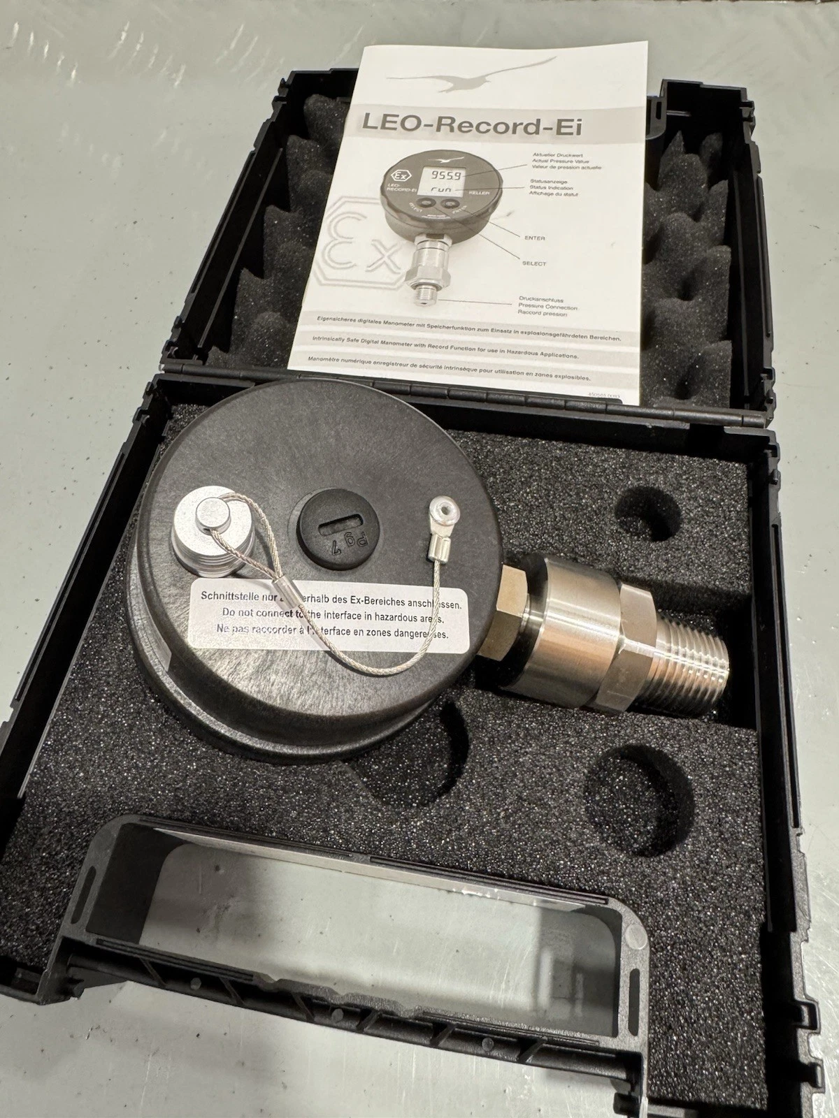 Keller LEO Record Ei 300bar Record Pressure Data Logger Brand New In Case 6