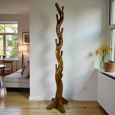 Suar Holz Kleiderständer Kleiderhaken Garderobe Akazie Massivholz Handtuchhalter