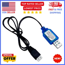 USB Charger Cable SJZBIN – 7.4V 1A 2S LiPo Battery Fast USB Charging Lead