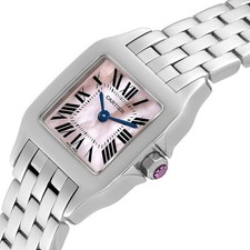 CARTIER Santos De Madamoiselle Ladies Watch W25064Z5 Stainless Steel