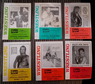 6 x British Wrestling Programmes (All Star) 1980s
