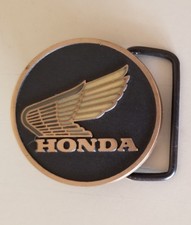 Vtg Hondaline Solid Brass Honda Belt Buckle 1983. [C4 76]