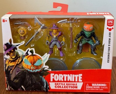 Fortnite Battle Royale Collection Hay Man and Hollowed Figure Set Lot New