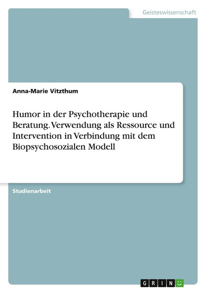 Humor In Der Psychotherapie Und Beratung. Verwendung Als Ressource Und...-image