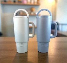 Ello Port 40-ounce Stainless Steel Tumblers with Handles - Set of 2