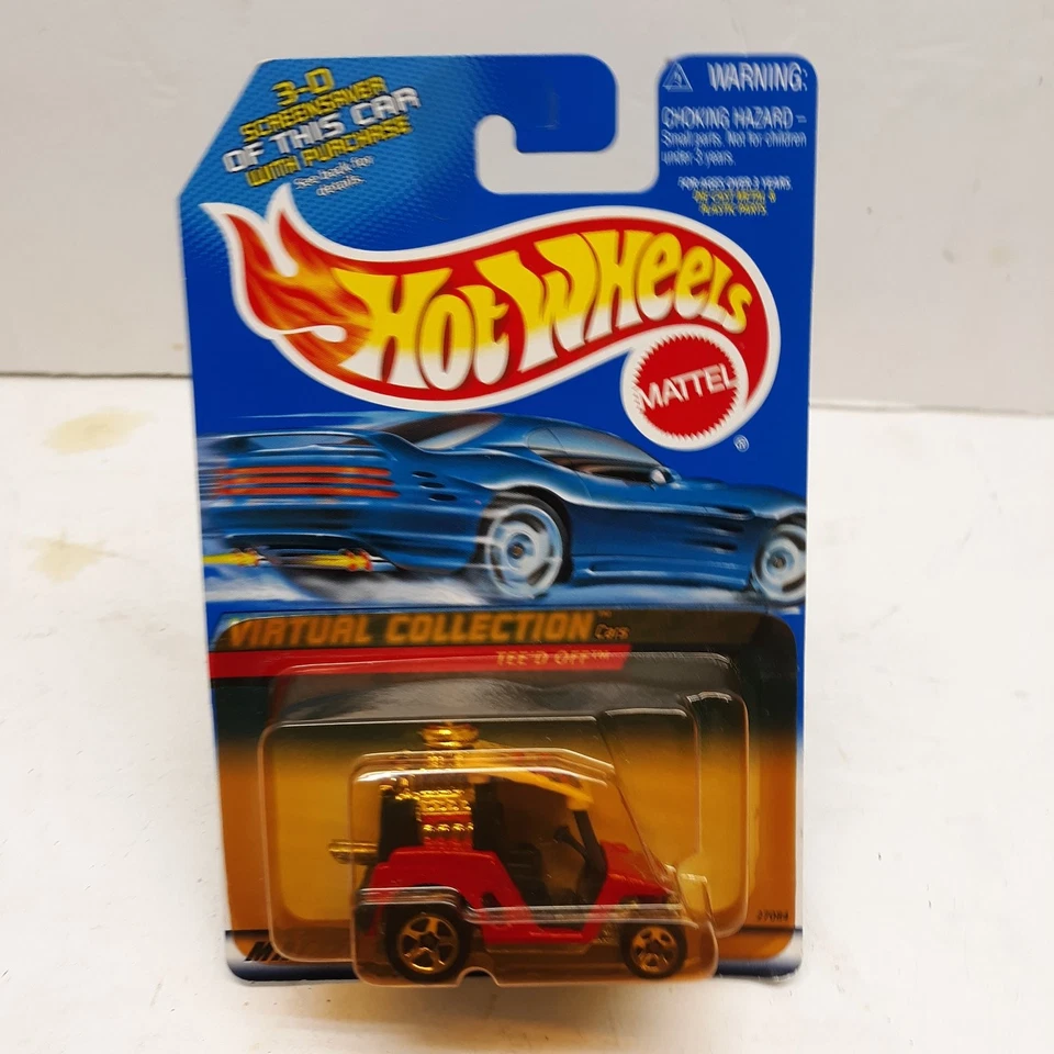 Carro de golf diecast Mattel Hot Wheels colección virtual tee'd off escala 1:64 Foto 3 de 3