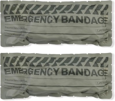 Emergency Israeli Bandage 6in Elastic Stretchable Dressing 2pcs (RHINO RESCUE)