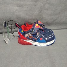 DC Comics - Superman - Red/Blue - Toddler Size 6 - Light Up Sneakers 
