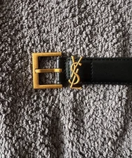 YSL Saint Laurent Leather Belt