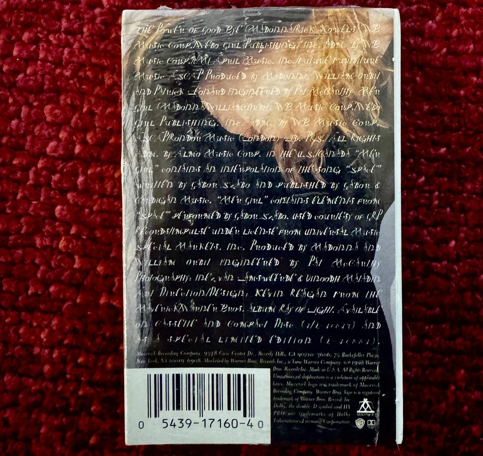 MADONNA POWER OF GOODBYE CASSETTE SEALED SINGLE TAPE LP PROMO HYPE STICKER ALBUM - Image 2 of 4