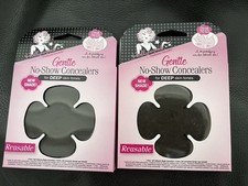 Hollywood Fashion Secrets Gentle No-Show Concealers Deep Skin Tone 2 Pack