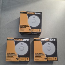 3x workzone  Rauchmelder Rauchwarnmelder 10J dis-105 neu ovp mit Batterie 