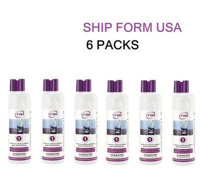 6Pack Replacement Refrigerator water filter 10295370A WHR1RXD1 KAD1RXD1 P8RFWB2L
