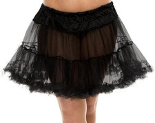 MUSIC LEGS Women's Plus-Size Plus Size Tulle Petticoat, Black