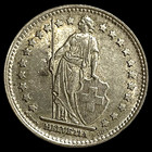 1947-B  83.5% SILVER Switzerland 1 Franc Swiss World Coin Lot D1-233 LOW MINTAGE — photo 10