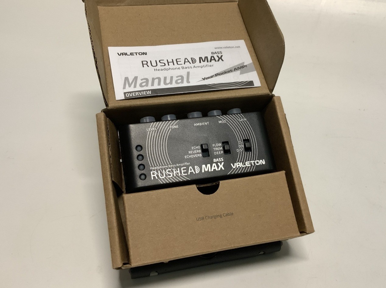 Valeton Rushead Max USB Chargable Portable Pocket Guitar Bass Headphone AmpRH101