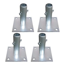 4 Pieces Scaffold Base Plates 12x12cm Sturdy Structure Spare Parts Easily
