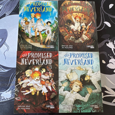 Carlsen Manga The Promised Neverland Bände 1-4 Deutsch Taschenbuch Shirai