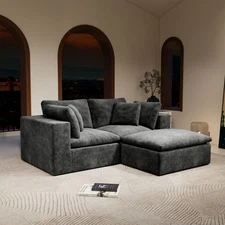 Modular Sectional Sofa Seat,Upholstered Compressed Couch for Living Room,Bedroom