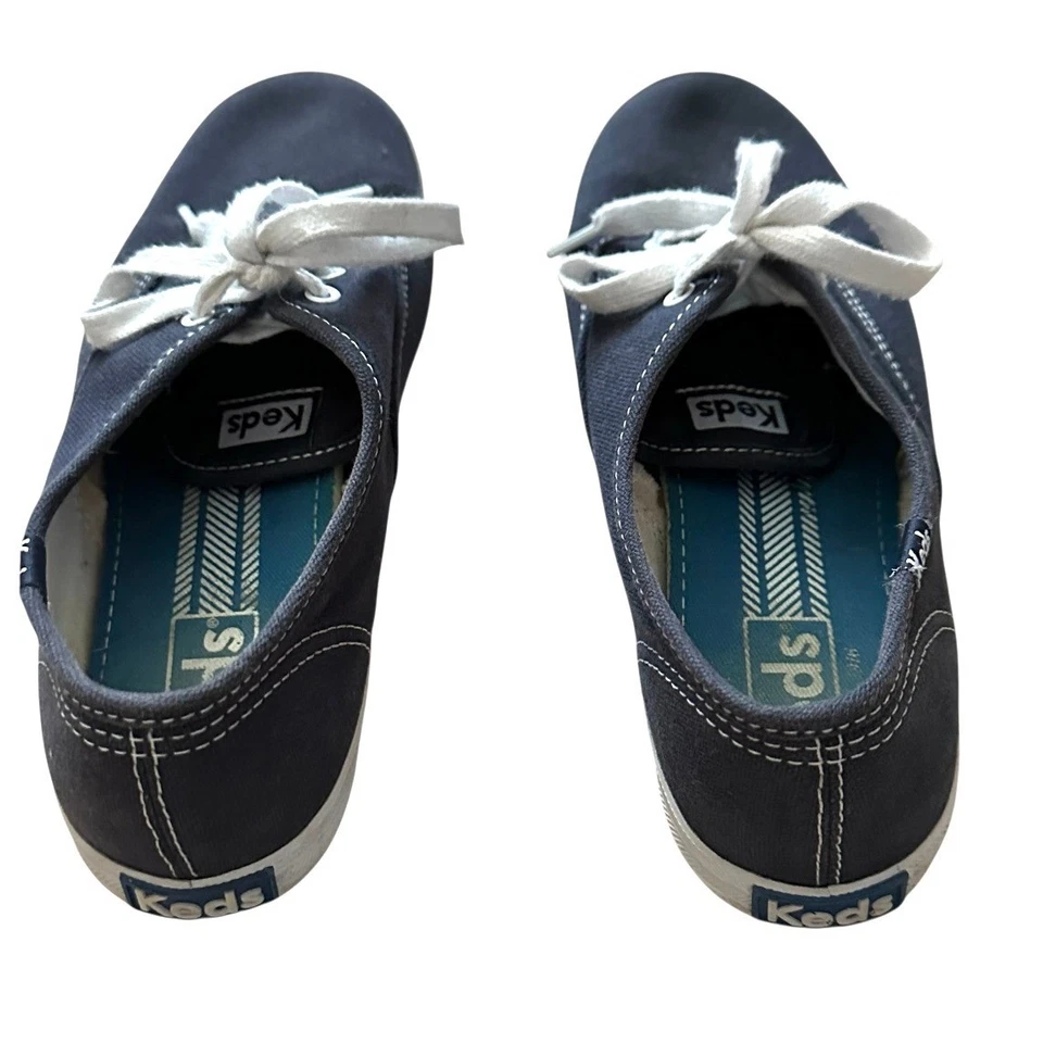 Keds Sneakers Women's Size 7.5 Navy Blue White Lace Up Casual Shoes - Image 3 of 4