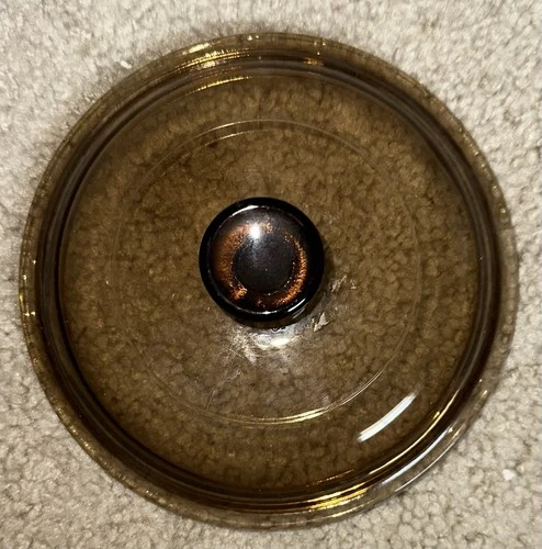 Pyrex Vision V-1.5-C Amber Glass Replacement Lid 6.5"