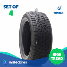 Set Of 4 Used 27555r20 Bridgestone Blizzak Dm-v2 117t - 9.5-11.532