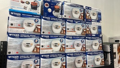 Tiger JBV-S10U 5.5 Cup Microcomputer Rice Cooker - White