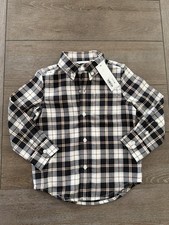 NWT Janie & Jack Flannel Plaid Shirt 2T