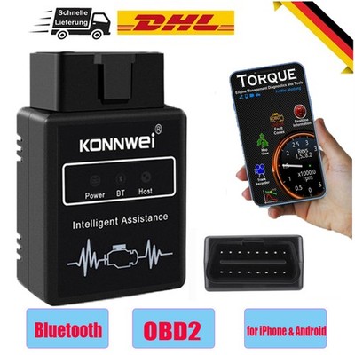 OBD2 Diagnosegerät ELM327 Bluetooth Scanner Auto Diagnose Android Windows DHL DE