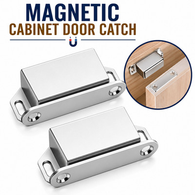 2/8PCS Magnetic Cabinet Door Catch Latch Kitchen Cupboard Wardrobe Door Magnet
