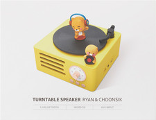 Kakao Friends Ryan  Choonsik Turntable Bluetooth Speaker w/ AUX  Micro SD