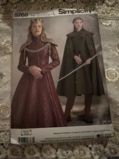 Simplicity Pattern Size 6 14 8768 Game of Thrones Costume Cosplay Sewing Uncut