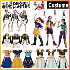 Girls Rumi Mira Zoey Kpop Demon Hunters Dress Cosplay Costume Party Fancy Dress 