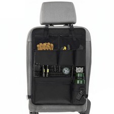 Tactical Car Seat Organizer with Multiple Pockets, MOLLE Panel System Mesh ...