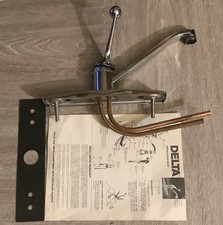 Vintage DELTA 1900 Single Handle Chrome Kitchen Faucet in Box