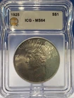 1925 Peace Dollar Gorgeous Uncirculated Beauty Great Luster