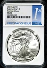 2021 $1 1oz American Silver Eagle Landing T2 - NGC MS 70 - FDOI  BS127