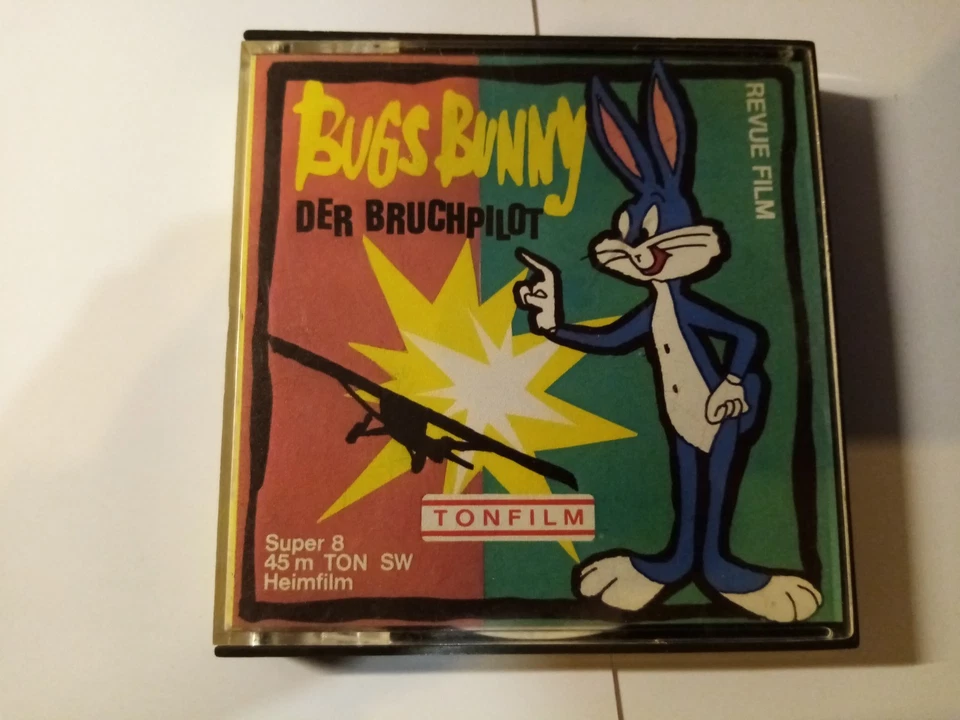 Bugs Bunny -der Bruchpilot - Super 8mm Film - 45 meter,s/w. ,Trickfilm,ton ## - Bild 1 von 1