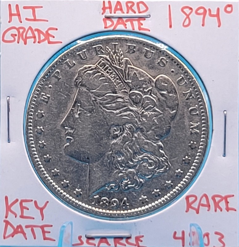 1894 O Morgan Silver Dollar Hi Grade Genuine U.S. Mint Rare Key Coin 4803