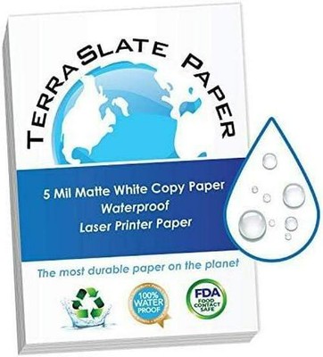 Rain/Weatherproof/Waterproof Paper And Tear-Resistant Laser Printer Paper, 5 A4