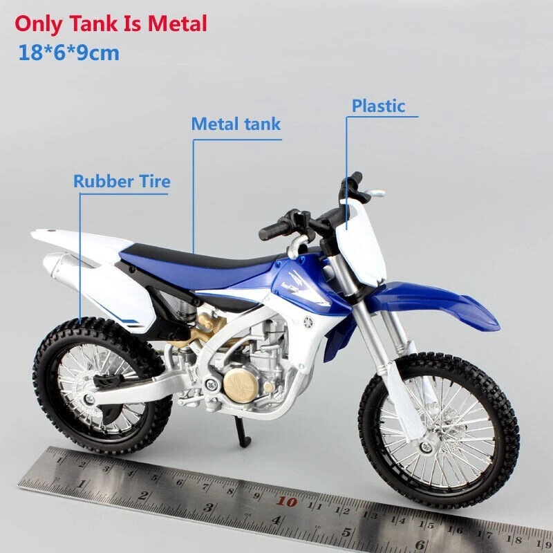 Modelo de motocicleta Maisto YAMAHA YZ450F (azul/blanco) 1:12 Foto 3 de 4